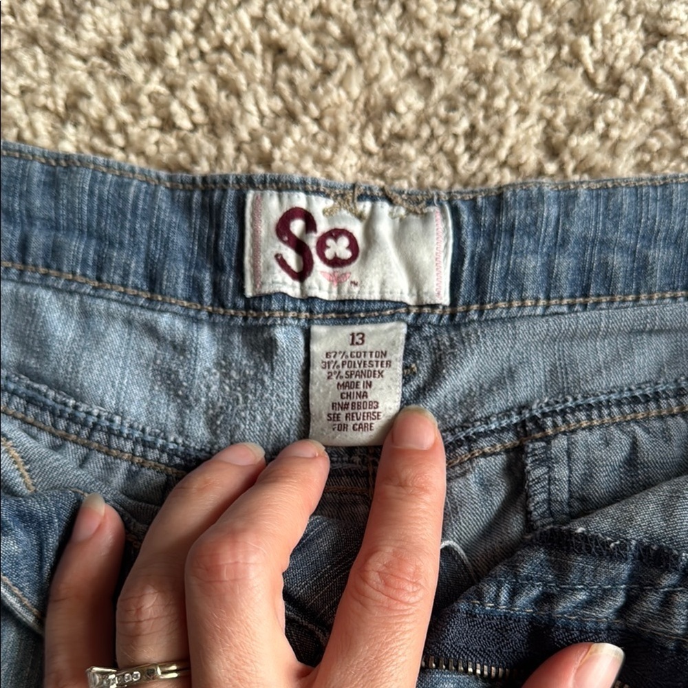 SO Blue Jean Shorts Casual Style - Picture 3 of 8